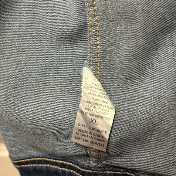 Ladies Democracy Denim Jacket XL - Picture 6 of 6